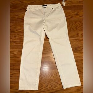 Talbots White Ankle Jeans